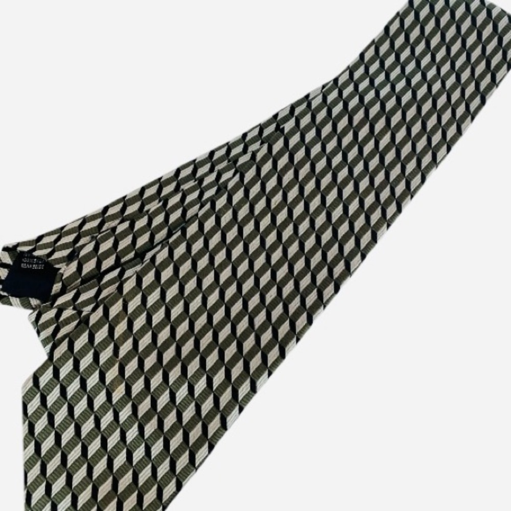 Solitaire Silk Wide Geometric 61” Long Length